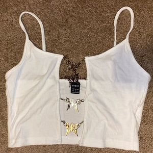 Open front, Butter fly crop top